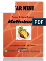 Daftar Menu Atl Malioboro