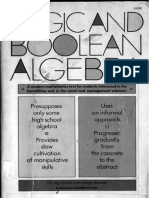 Logic and Boolean Algebra (Kathleen Levitz Hilbert Levitz)