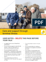 Care and support through terminal illness