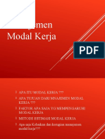 MANAJEMEN MODAL KERJA