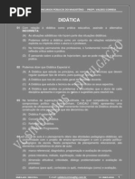 DIDÁTICA - SIMULADO 2012