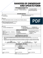 Transfer of Ownership Form