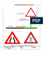 +panneau de Signalisation Metallique Type A - Pont