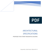 Architectural Specifiactions CVC