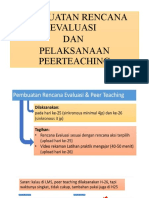 Rencana Evaluasi Dan Peerteaching