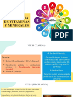 Deficiencia de Vitaminas y Minerales