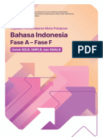 CP Mata Pelajaran Bahasa Indonesia