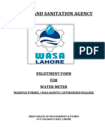 Water Meter Specifications