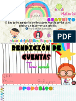 Rendición de Cuentas Gratuito •Mis Diseñitos Preescolar•