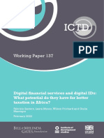 Working Paper 137: Digital Financial Services and Digital Ids: What Potential Do They Have For Better Taxation in Africa?