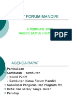 Rapat Forum Mandiri