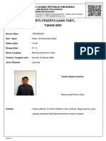 Kartu Peserta TOEFL 1905026160