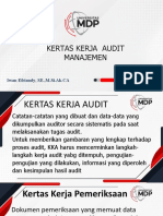 Kertas Kerja Audit Manajemen: Iwan Efriandy, SE.,M.Si - Ak.CA