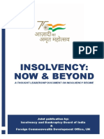 Insolvency Now and Beyond