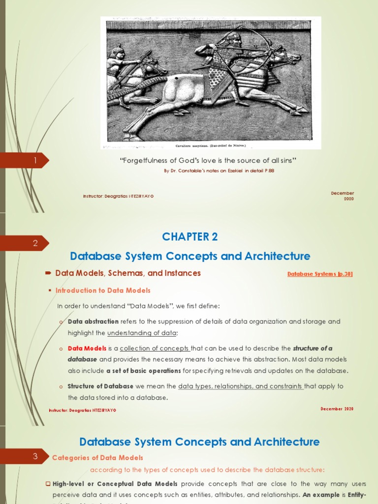 Chap 2 - Database System Concepts and Architecture | PDF | Databases ...
