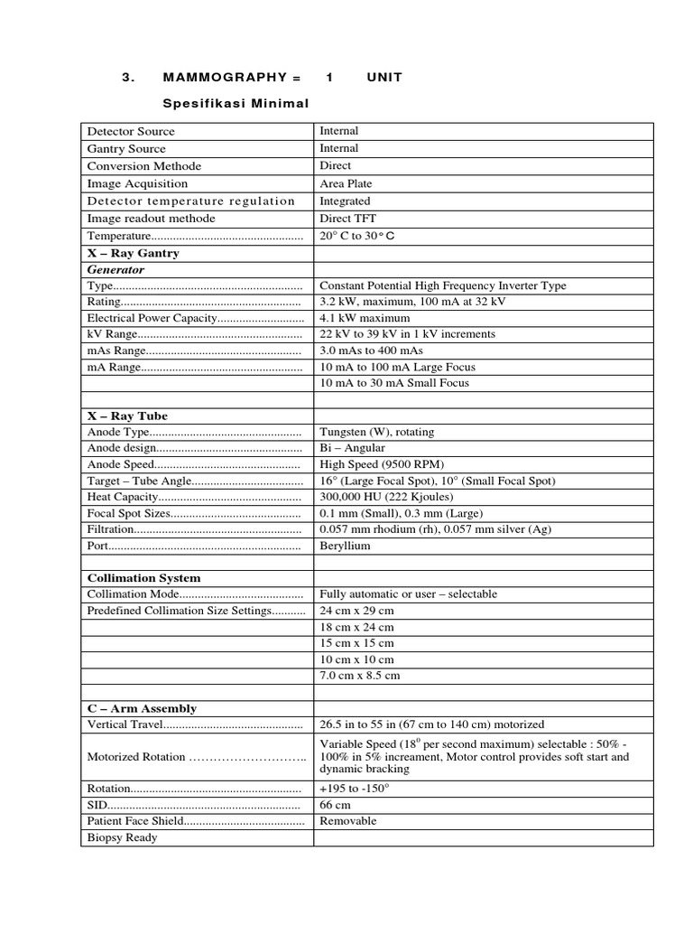 3 Mammography | PDF | Amplifier | X Ray