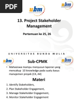 PB13MAT - 13 Project Stakeholder Management