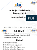 PB13MAT - 13 Project Stakeholder Management