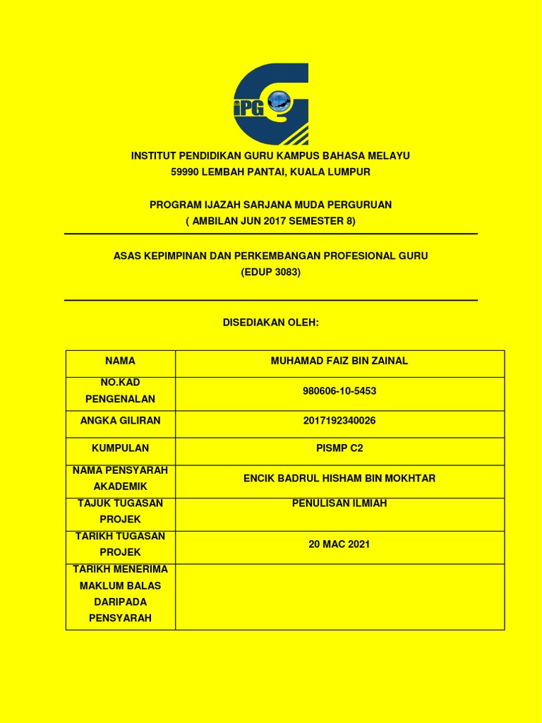 Contoh Report | PDF