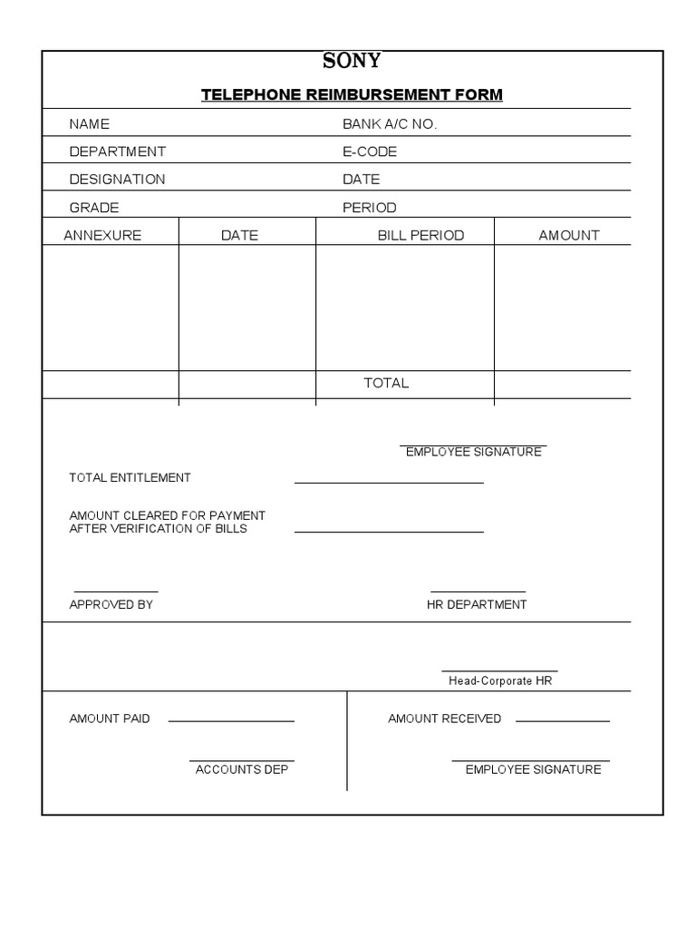 Telephone Reimbursement PDF