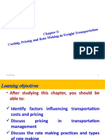 CH Five Costing, Pricing and Rate Making in Freight Transportation