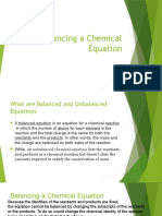 Balancing A Chemical Equation