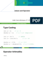 Boolean and Operations