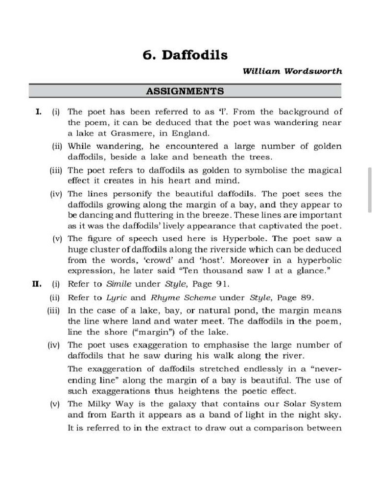 Treasure Trove Poem 6 Daffodils PDF