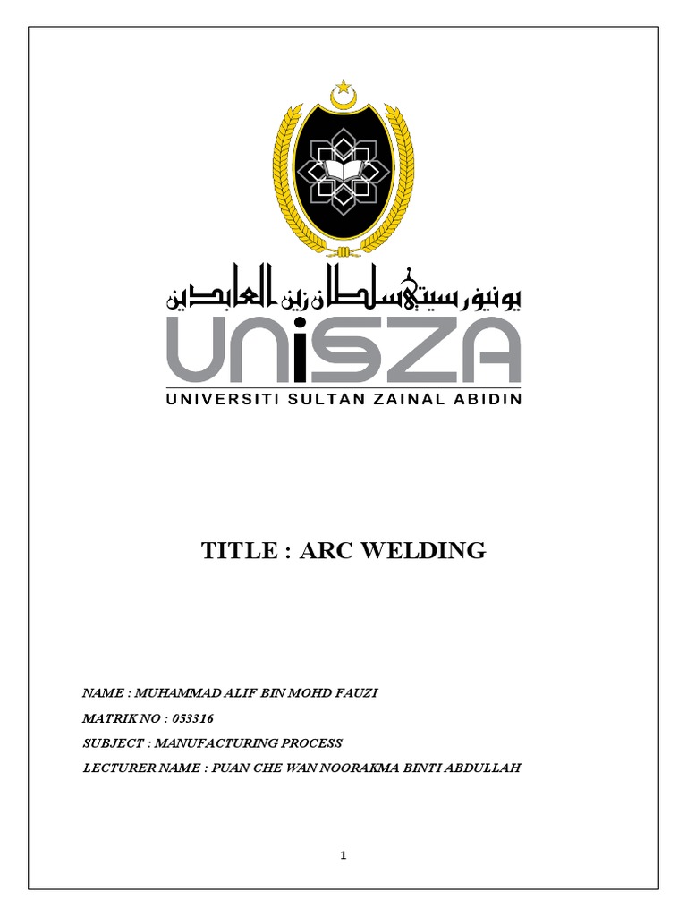Lab Report Welding PDF Construction Welding