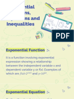 4-Exponential Functions, Equations and Inequalities & Solving