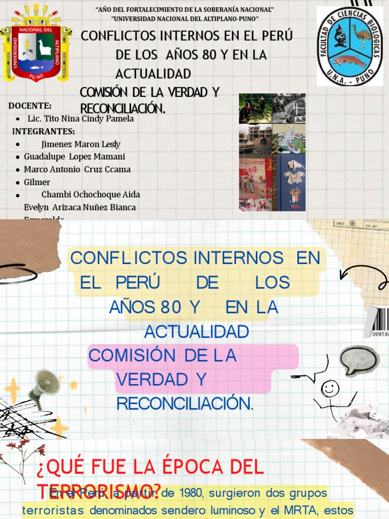 Conflictos internos y CVR en Perú 80s | PDF | Gobierno | Perú