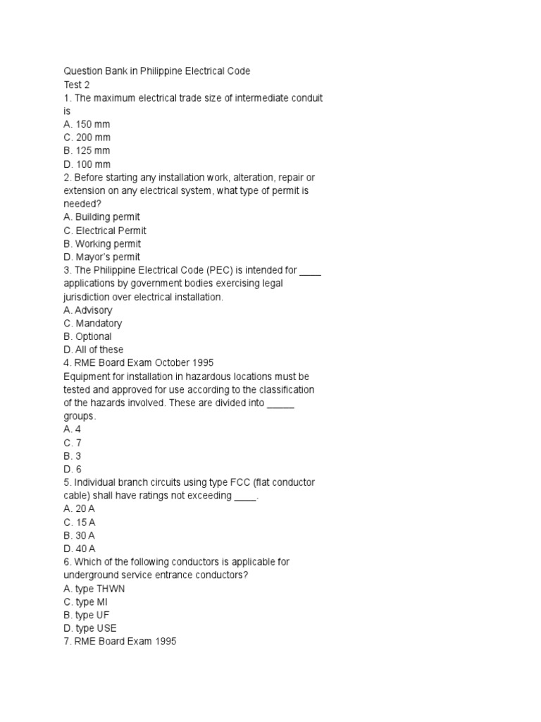 PEC QB Refresher 5Q | PDF | Electrical Wiring | Insulator (Electricity)