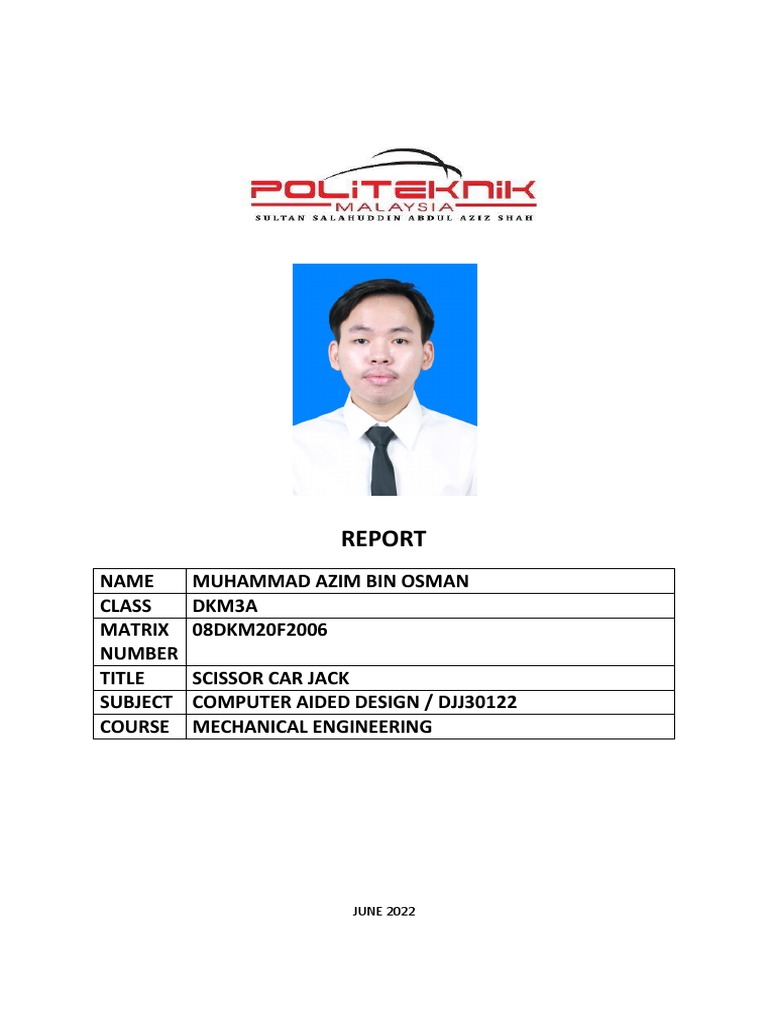 Inventor Car Jack PDF Screw Car