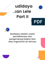 Budidaya Ikan Lele Part II