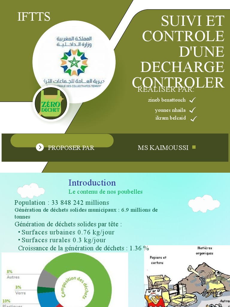 Gestion des déchets et recyclage au Maroc | PDF | Décharge (déchet ...