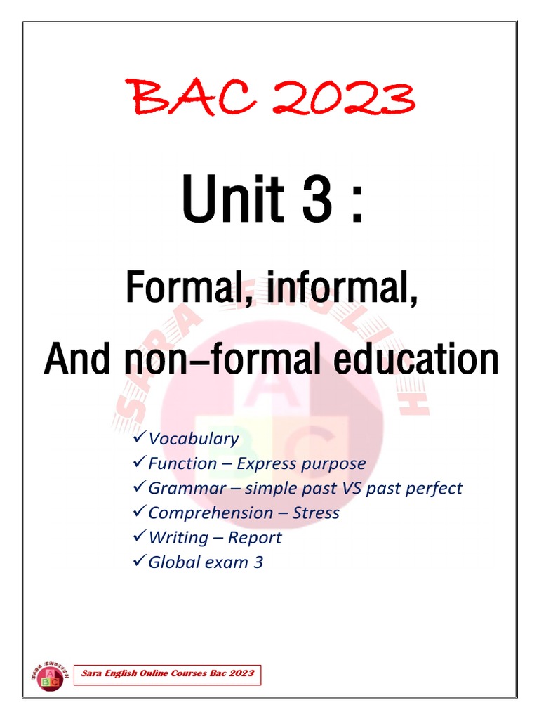 Unit 3 Education | PDF | Stress (Biology) | Literacy