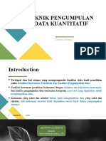 Teknik Pengumpulan Data Kuantitatif