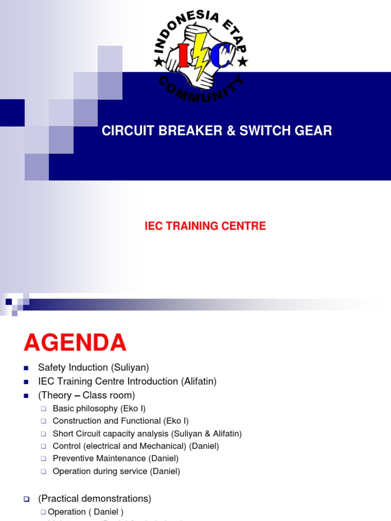 Circuit Breaker & Switchgear Training | PDF | Transformer | Relay