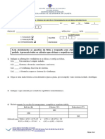 Termodinâmica prova avaliação