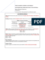 Lab Report Marking Scheme Fluid Mechanics