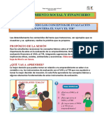 Tema 36 IV Bim Sesion 36 Evaluacion Financiera El Van y El Tir 4to A B C D