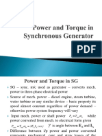 Power and Torque in SG
