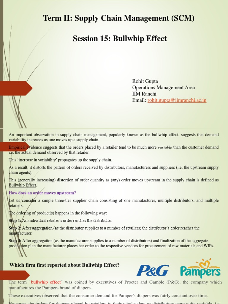 Understanding the Causes and Impact of the Bullwhip Effect in Supply