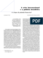 2009 - FARIA - A Crise internacional e a política brasileira- FEE