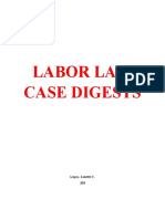 LABOR LAW CASE DIGESTS