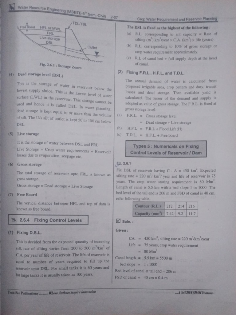 Reservoir Storage Calculation Methods | PDF | Reservoir | Water