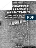 Didactique Des Langues en Quatre Mots