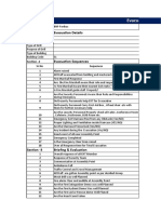 Evacuation Drill Report Format