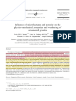 SOUSA Et Al - 2005 - Influencia Da Porosidade e Microfissuramento Sobre Granitos de Portugal