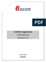 E-Defter Uygulaması Teknik Kılavuz